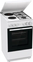Плита Комбинированная Gorenje GK5A12WG белый (металлическая крышка) реш.сталь