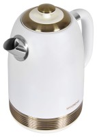 Чайник электрический Hyundai HYK-S4500 1.7л. 2200Вт жемчужный/золотистый корпус: металл/пластик