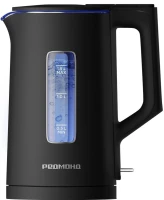 Чайник электрический Редмонд KG255 1.5л. 1500Вт черный корпус: пластик/стекло