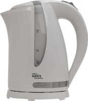 Чайник электрический Oasis K-2PW 1.7л. 2200Вт белый корпус: пластик