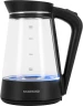 Чайник электрический Starwind SKG2116 1.8л. 1700Вт черный/прозрачный корпус: стекло  