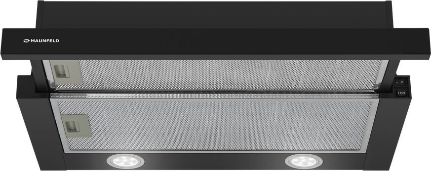 Вытяжка встраиваемая Maunfeld VS Fast 60 черный управление: кулисные переключатели (1 мотор)  