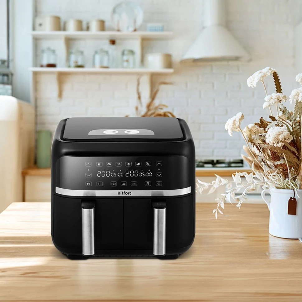 Аэрогриль Kitfort КТ-2248 7.6л 2850Вт черный  