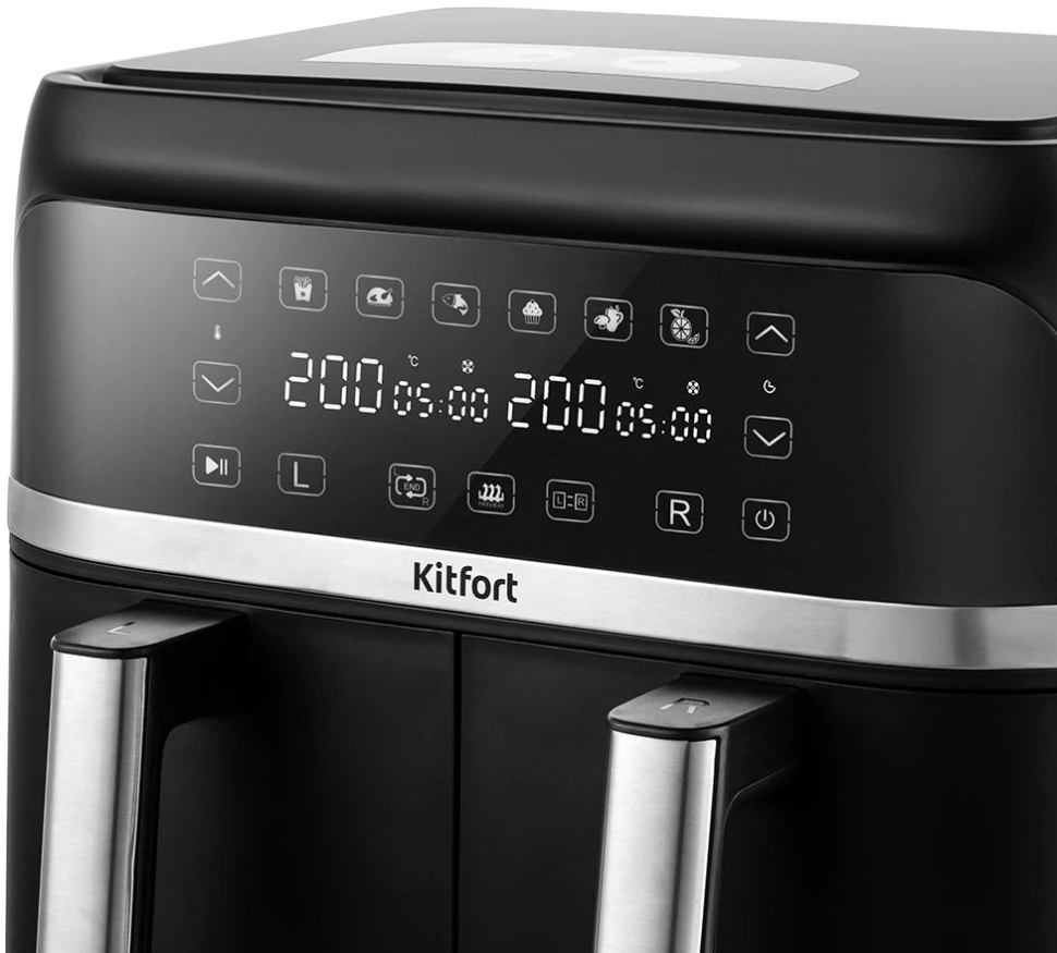Аэрогриль Kitfort КТ-2248 7.6л 2850Вт черный  