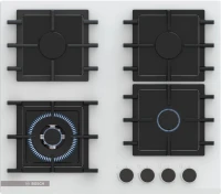 Газовая варочная поверхность Bosch PNK6B2P40R белый