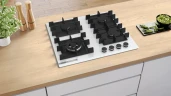 Газовая варочная поверхность Bosch PNK6B2P40R белый