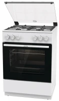 Плита Газовая Gorenje GG6A11WF белый (стеклянная крышка) реш.чугун