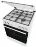 Плита Газовая Gorenje GG6A11WF белый (стеклянная крышка) реш.чугун