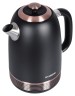 Чайник электрический Hyundai HYK-S4501 1.7л. 2200Вт черный/бронзовый корпус: металл/пластик  