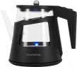 Чайник электрический Starwind SKG2113 1л. 1000Вт черный/прозрачный корпус: стекло  
