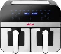 Аэрогриль Kitfort КТ-2273 2400Вт серебристый/черный