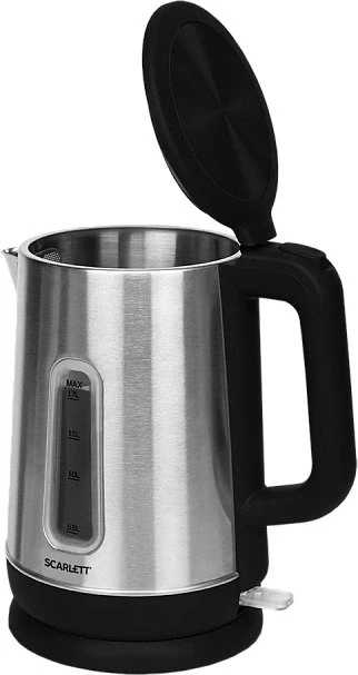 Чайник электрический Scarlett SC-EK21S23 1.7л. 2200Вт серебристый/черный корпус: металл  