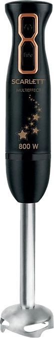 Блендер погружной Scarlett Золотая коллекция SC-HB42M45 800Вт черный/золотистый  