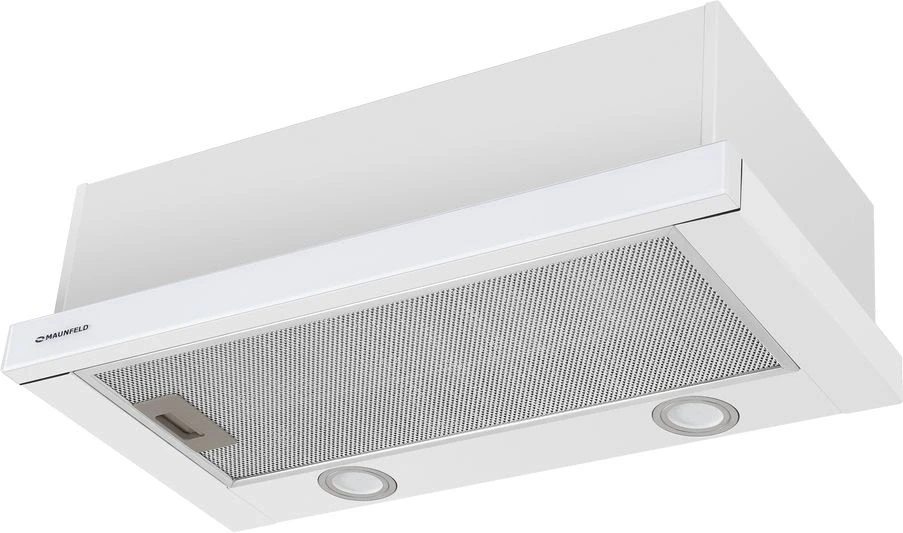 Вытяжка встраиваемая Maunfeld VS Fast Glass 60 белый управление: кулисные переключатели (1 мотор)