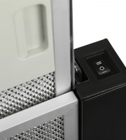 Вытяжка встраиваемая Hyundai HBH 6230 BK черный управление: кулисные переключатели (1 мотор)