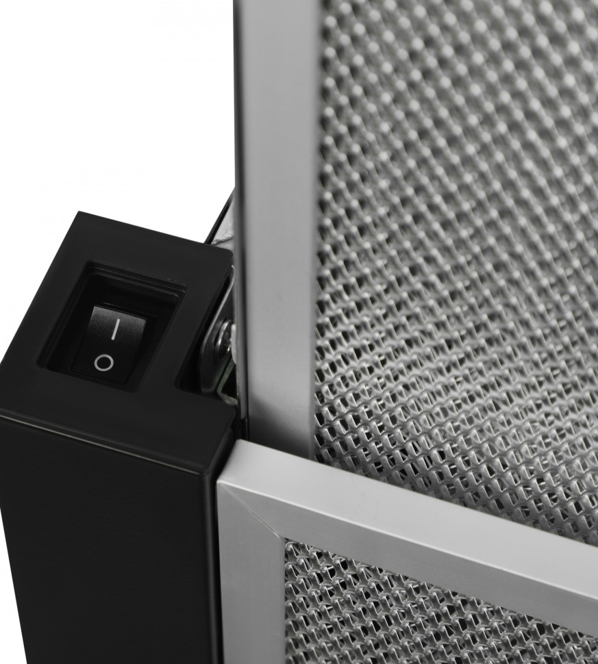 Вытяжка встраиваемая Hyundai HBH 6230 BK черный управление: кулисные переключатели (1 мотор)