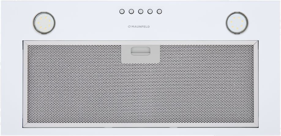 Вытяжка встраиваемая Maunfeld Crosby Power 50 белый управление: кнопочное (1 мотор)
