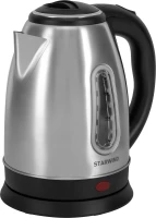 Чайник электрический Starwind SKS2100 1.8л. 1700Вт черный/прозрачный корпус: стекло