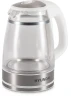 Чайник электрический Hyundai HYK-G3506 1.7л. 2200Вт белый/серебристый корпус: стекло  