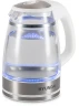 Чайник электрический Hyundai HYK-G3506 1.7л. 2200Вт белый/серебристый корпус: стекло  