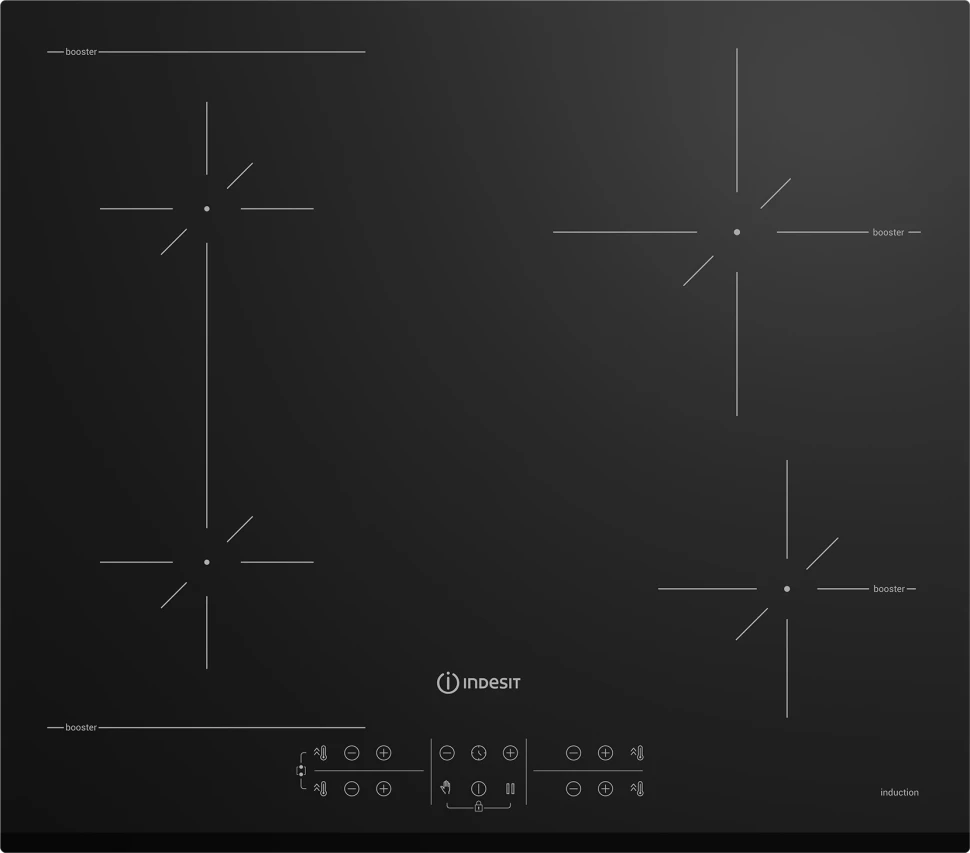 Индукционная варочная поверхность Indesit IB 41B60 BF черный  