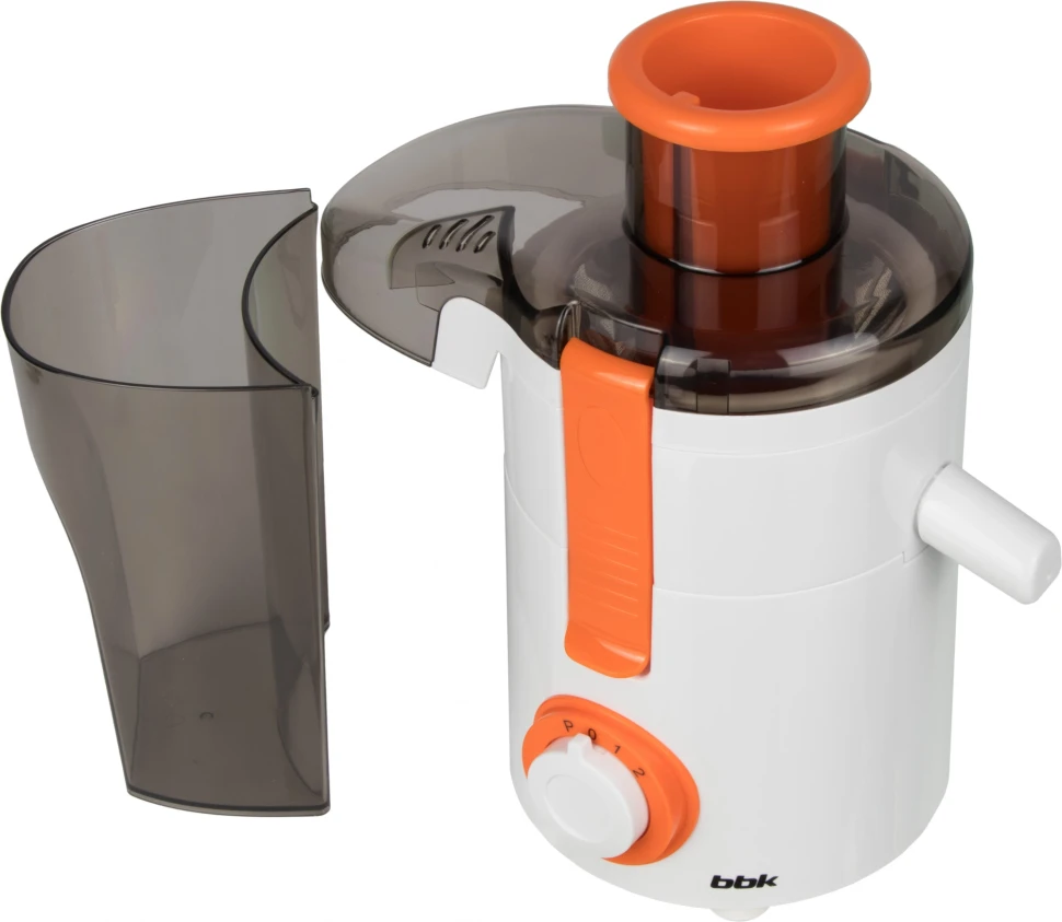 Соковыжималка центробежная BBK JC060-H11 550Вт белый/оранжевый  