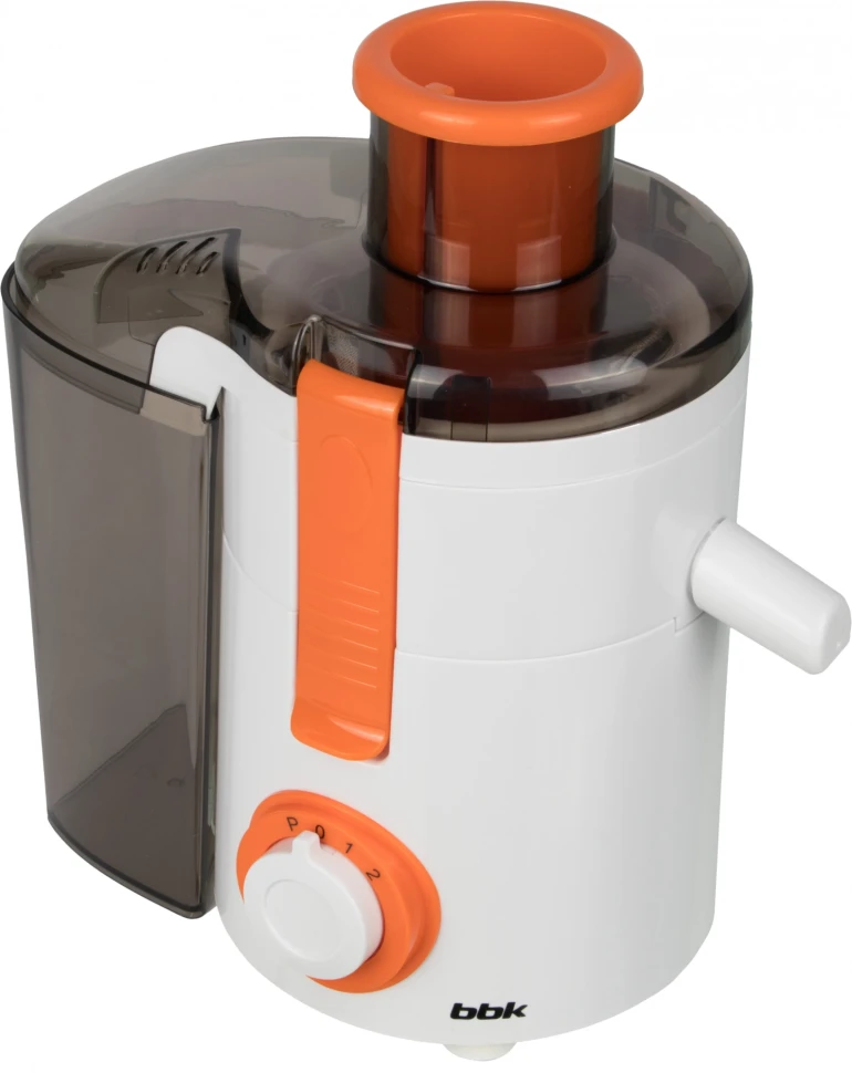 Соковыжималка центробежная BBK JC060-H11 550Вт белый/оранжевый  