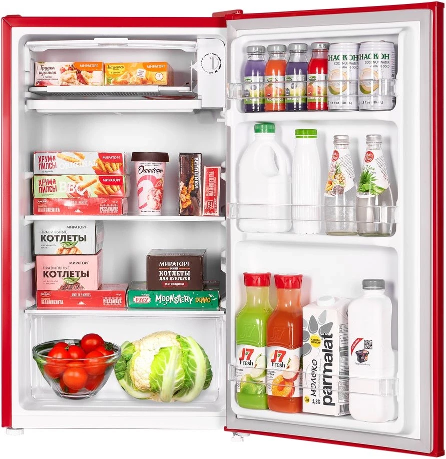 Холодильник Maunfeld MFF83RR 1-нокамерн. красный