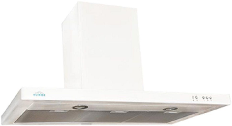 Вытяжка каминная Elikor Квадра 60П-430-К3Д белый управление: кнопочное (1 мотор)  