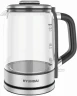Чайник электрический Hyundai HYK-G5501 1.7л. 2200Вт серебристый/черный корпус: стекло  