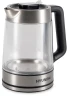 Чайник электрический Hyundai HYK-G5607 1.9л. 2200Вт черный/серебристый корпус: стекло  