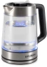 Чайник электрический Hyundai HYK-G5607 1.9л. 2200Вт черный/серебристый корпус: стекло  