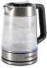 Чайник электрический Hyundai HYK-G5607 1.9л. 2200Вт черный/серебристый корпус: стекло  