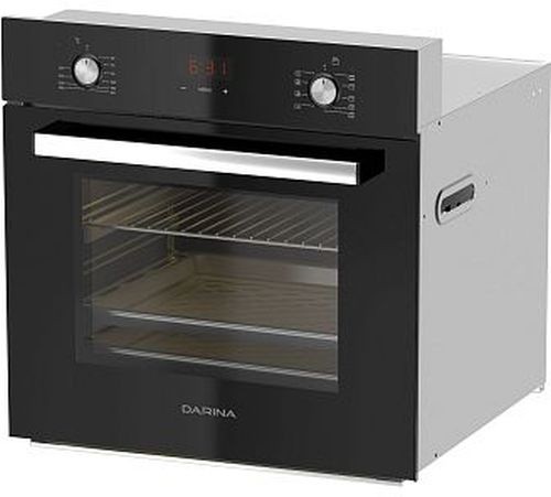 Духовой шкаф Электрический Darina 2V5 BDE 112 708 B черный/стекло черное
