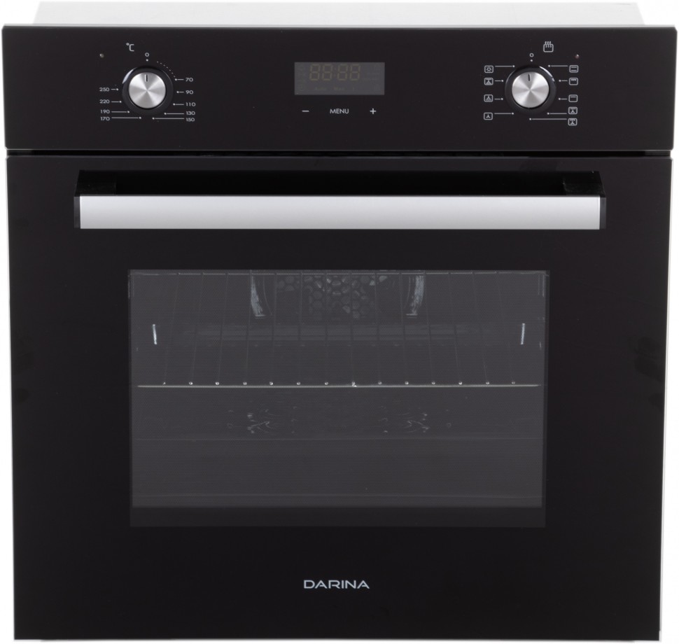 Духовой шкаф Электрический Darina 2V5 BDE 112 708 B черный/стекло черное