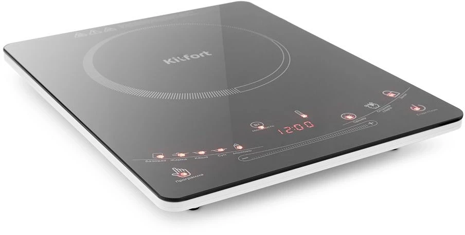 Плита Электрическая Kitfort КТ-106 черный стеклокерамика (настольная)