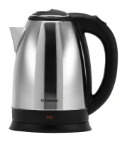 Чайник электрический Starwind SKS1050 1.8л. 1500Вт серебристый/черный корпус: металл/пластик
