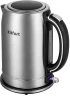 Чайник электрический Kitfort КТ-6175 1.7л. 2200Вт серебристый/черный корпус: металл/пластик  