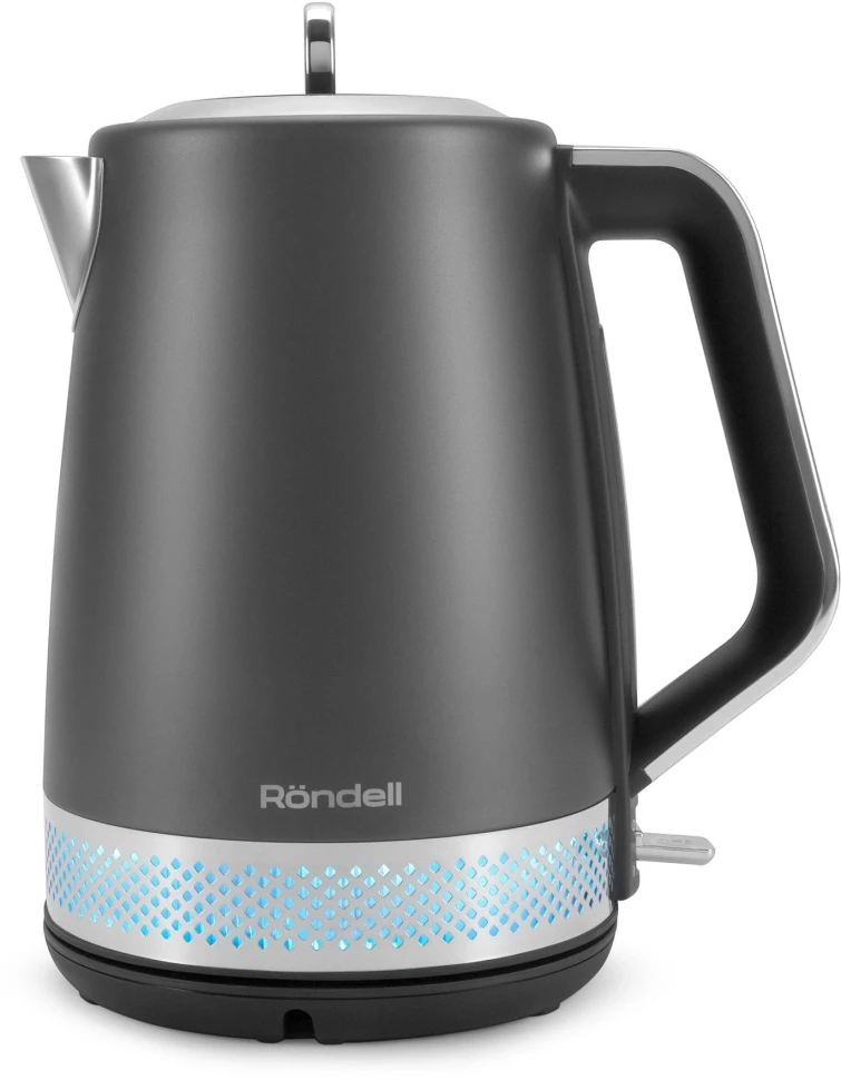 Чайник электрический Rondell RDE-WK880 1.7л. 2200Вт титан/серебристый корпус: серый  