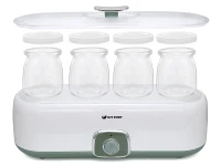 Йогуртница Kitfort KT-2006 20Вт 4б. 180мл белый/зеленый