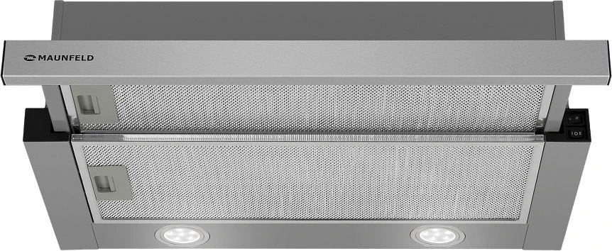 Вытяжка встраиваемая Maunfeld VS Light 50 нержавеющая сталь управление: кулисные переключатели (1 мотор)