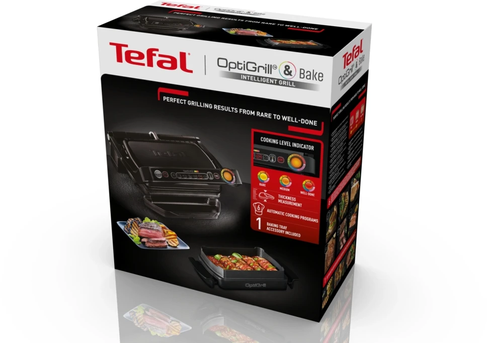 Электрогриль Tefal Optigrill+ GC714834 2000Вт черный  