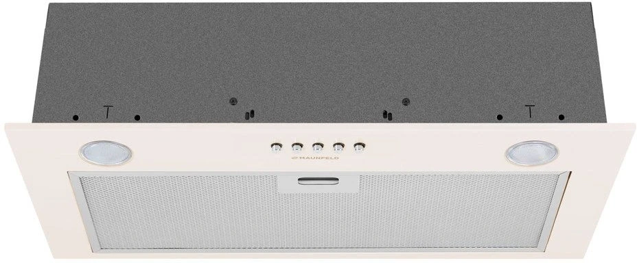 Вытяжка встраиваемая Maunfeld Crosby Singl 60 бежевый управление: кнопочное (1 мотор)