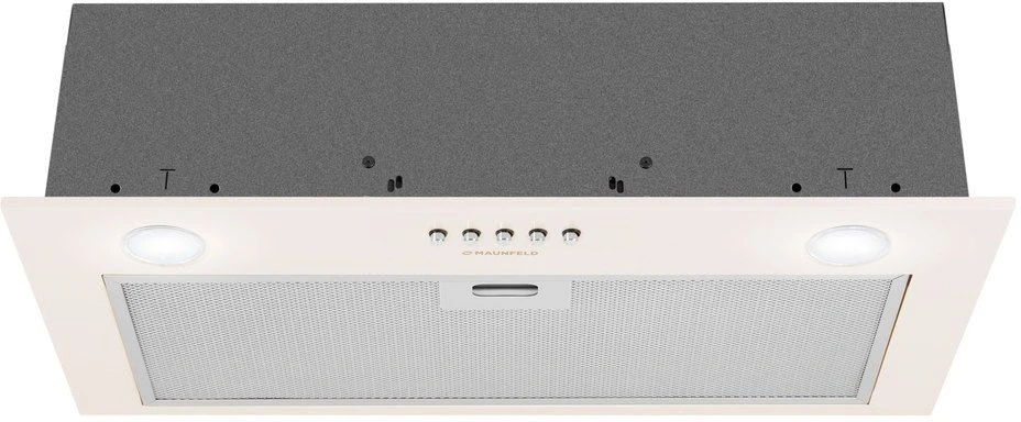 Вытяжка встраиваемая Maunfeld Crosby Singl 60 бежевый управление: кнопочное (1 мотор)