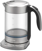 Чайник электрический Rondell RDE-WK888 1.6л. 2200Вт серебристый/прозрачный корпус: стекло