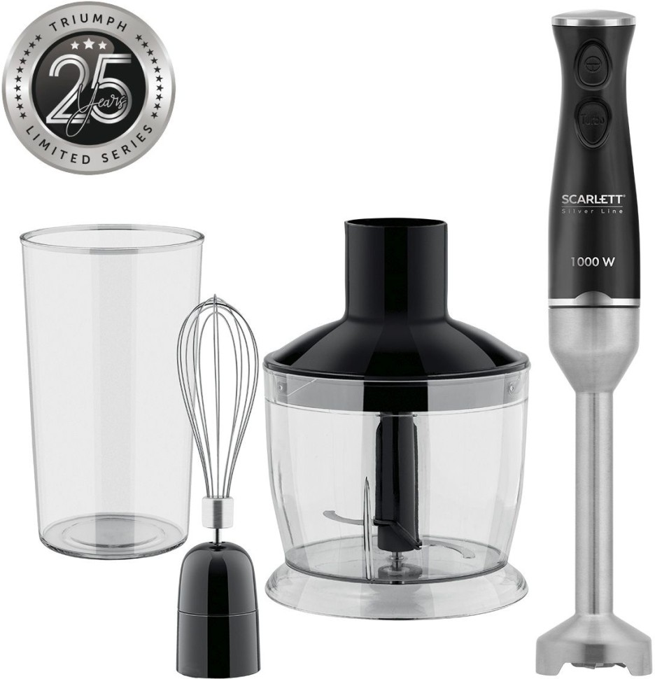 Блендер погружной Scarlett Silver Line SC-HB42F73 1000Вт черный