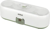 Йогуртница Kitfort KT-2007 20Вт 4б. 200мл упр.:электрон. белый/зеленый  