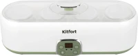 Йогуртница Kitfort KT-2007 20Вт 4б. 200мл упр.:электрон. белый/зеленый