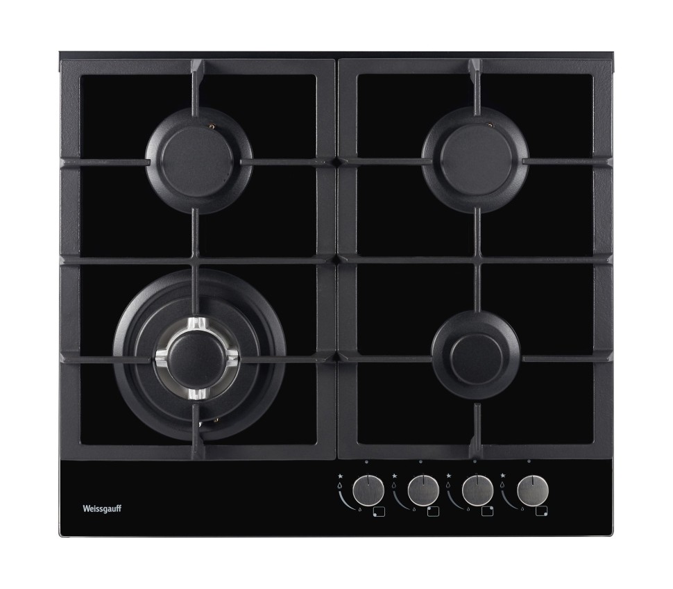 Газовая варочная поверхность Weissgauff HGG 641 BGh черный  