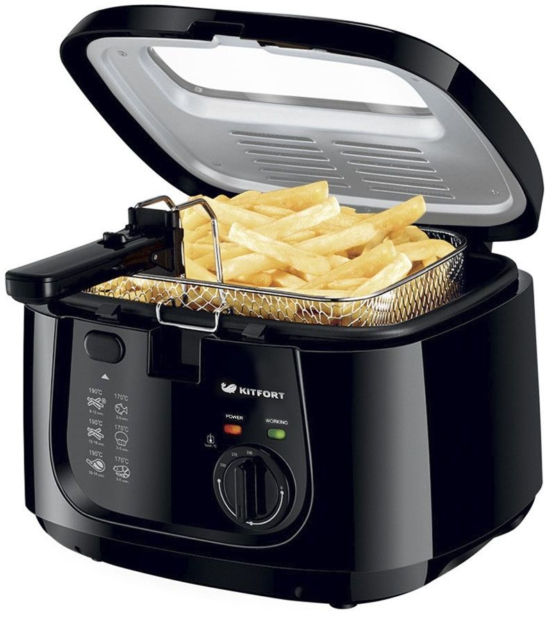 Фритюрница Kitfort КТ-2018 1800Вт черный  